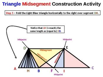 Triangle Midsegment Construction Activity by Priceless Math | TpT