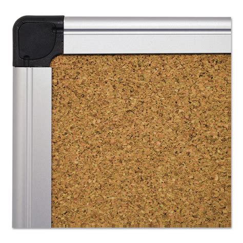 Mastervision® Value Cork Bulletin Board With Aluminum Frame 48 X 96 Natural National