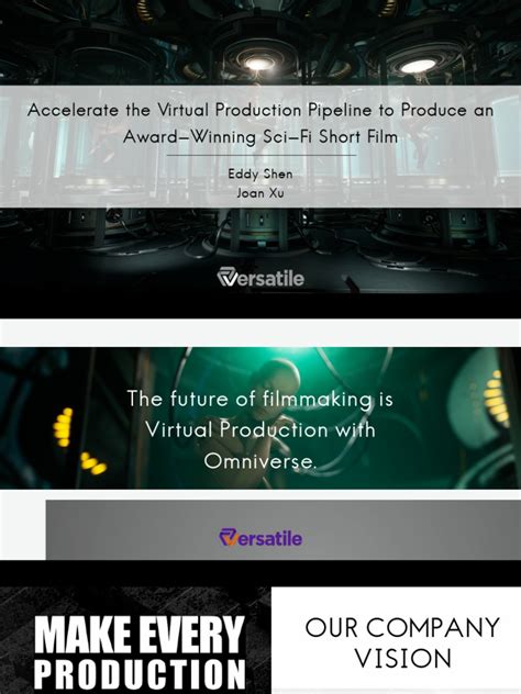 S51496 Accelerate The Virtual Production Pipeline To Produce An Award