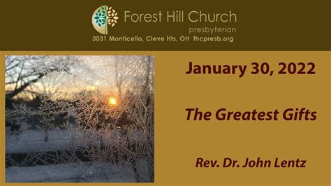 January 30 2022 Forest Hill Church Presbyterian Worship YouTube