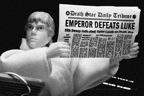 “Emperor Defeats Luke” is my recreation of one of the infamous Dewey ...