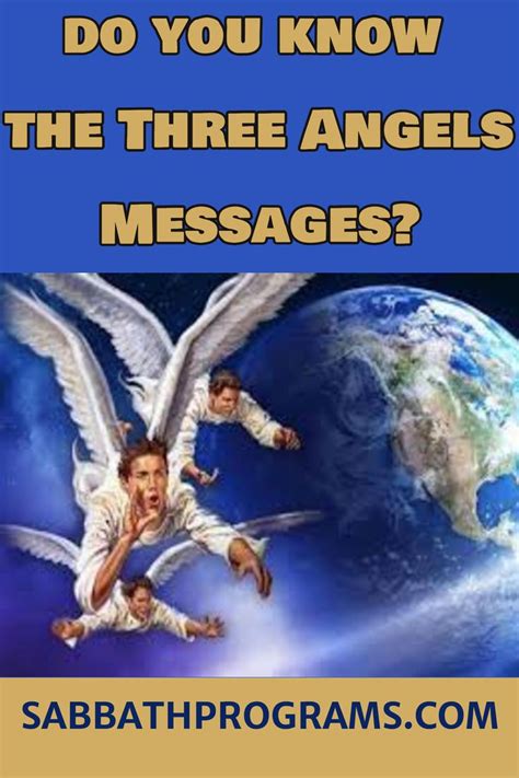 Do You Know The Three Angels Messages Sabbathprogramscom