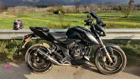 Modified TVS Apache 200 Top Speed With Free Flow Exhaust NGK Spark