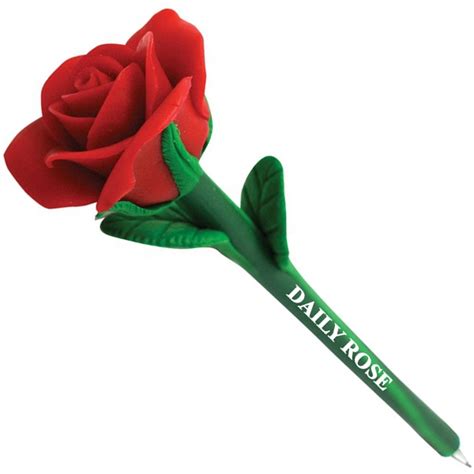 Promotional Red Rose Flower Pen | Customized Red Rose Flower Pen | Logo ...