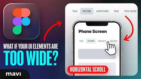 How To Fit Large Ui Elements On A Mobile Screen Horizontal Scrolling