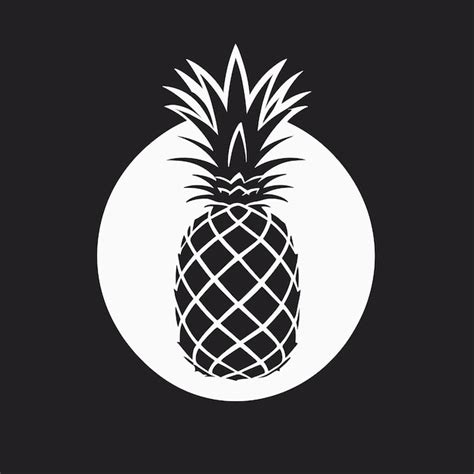 Premium Vector Pineapple Silhouette Art Vector Illustration