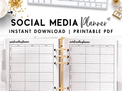 Printable Social Media Planner