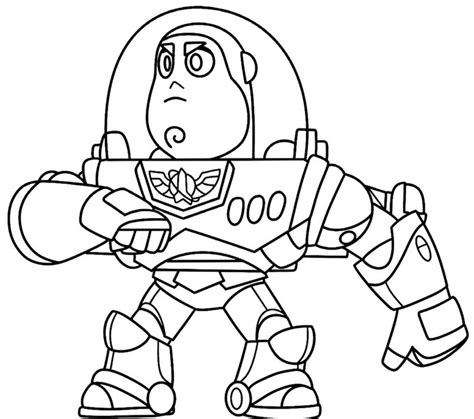 Coloring Page Brawl Stars Toy Story Buzz Lightyear