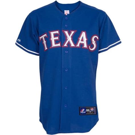 Fanatics.com: Majestic Texas Rangers Royal Blue Baseball Jersey