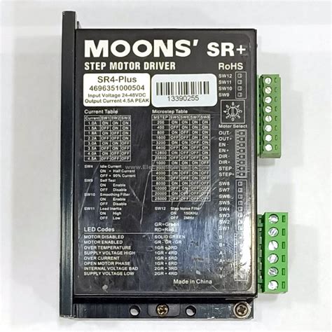 Moons Sr Plus V Dc A Phase Step Motor Driver