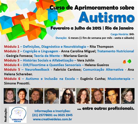 Creative Ideias Curso De Aprimoramento Sobre Autismo