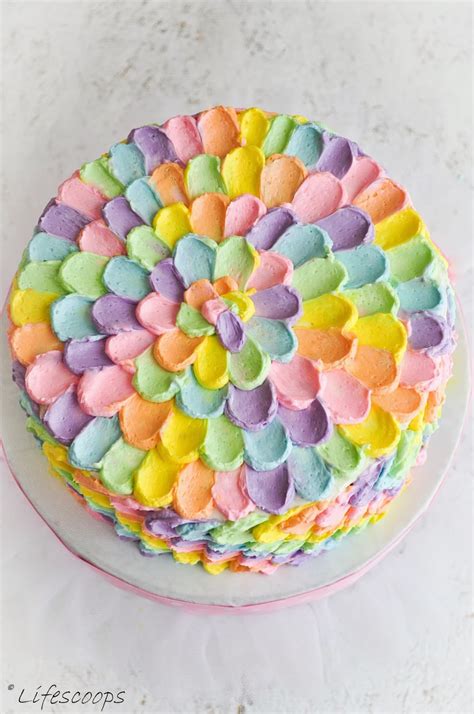 Life Scoops Rainbow Polka Dot Cake Vanilla Cake With Lemon Swiss