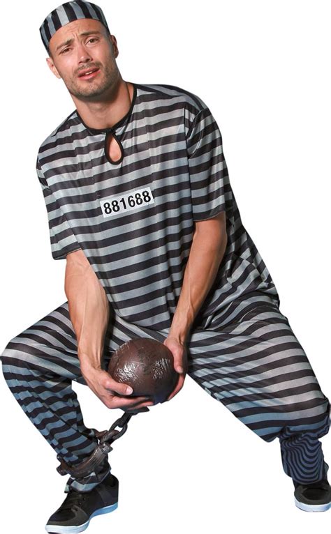 Déguisement prisonnier adulte Costume déténu homme et femme