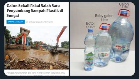 Galon Sekali Pakai Menyumbang Sampah Plastik Di Sungai Mirisnya