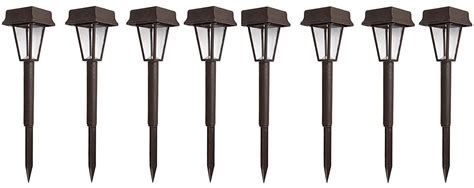 Solar Powered Led Pathway Accent Light Solar Mini Garden Light 8 Pack Ebay