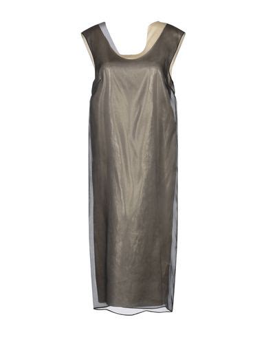 Maison Margiela Knee Length Dress In Black Modesens