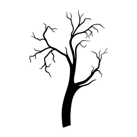 Cartoon Of The How To Draw A Dying Tree Stock Photos Pictures