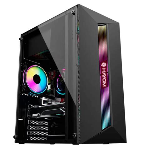 Gabinete Gamer Hayom GB1722 Preto KaBuM