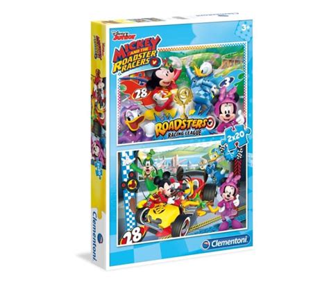 Clementoni Puzzle Disney 2x20 El Mickey And The Roadster Racers