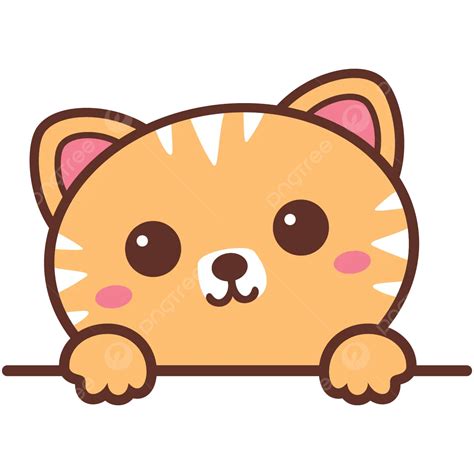 Gato Fofo Vetor PNG Bonitinho Pintar Gato De Desenho Animado