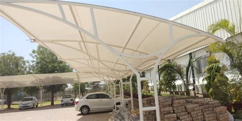 Modular Car Parking Tensile Structure For Multi Purpose Paint Coated