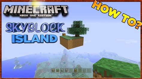 Minecraft How To Build A SkyBlock Island Xbox Playstation YouTube