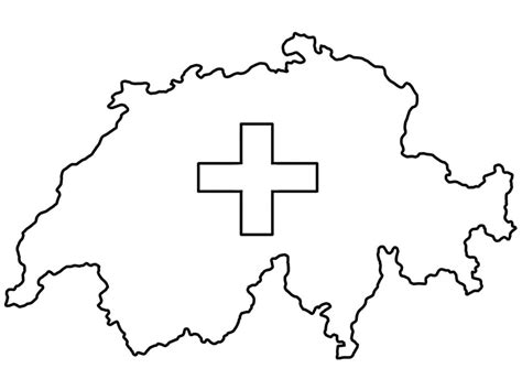 Easy Switzerland Map Coloring Page Free Printable Coloring Pages For Kids