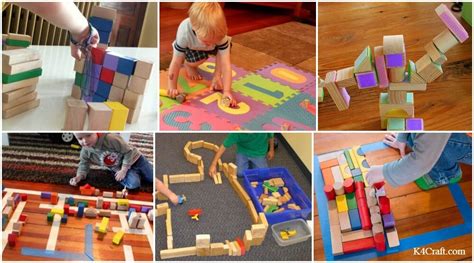 Wooden Block Building Activities for Toddlers & Preschoolers - K4 Craft