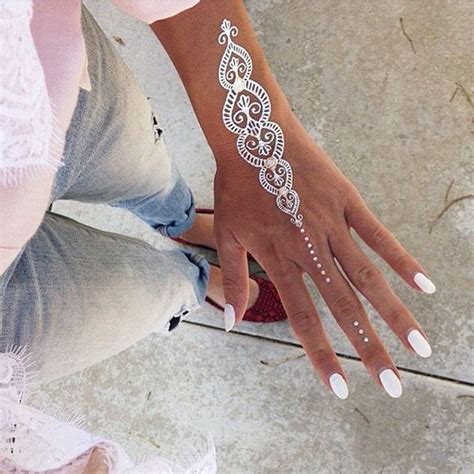 Stunning White Henna Designs For You Henna Tattoo Designs White