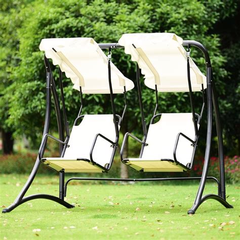 25 Collection of 2 Person Hammock Porch Swing Patio Outdoor Hanging ...