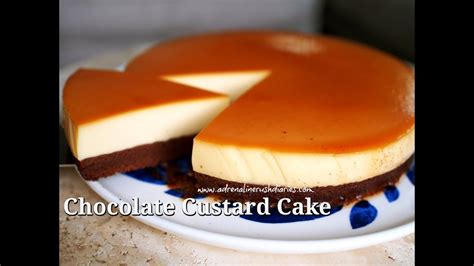 Chocolate Custard Cake Youtube