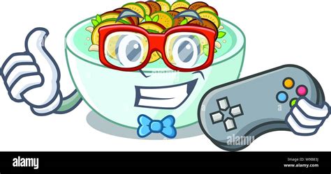 Gamer Ratatouille Isolated With In The Cartoon Stock Vector Image Art