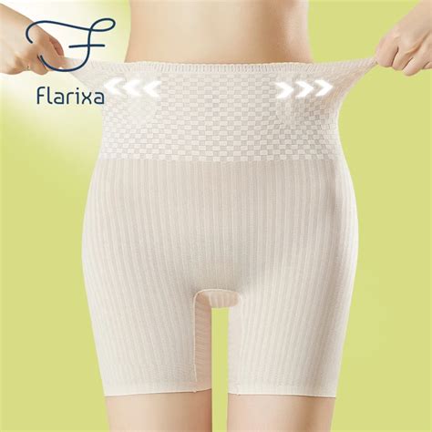 Flarixa Womens Seamless Ice Silk Safety Shorts Under The Skirt High