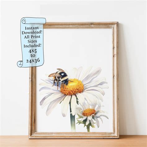 Bumble Bee, Bumblebee Wall Art Printable Wall Art Insect Bug Art ...