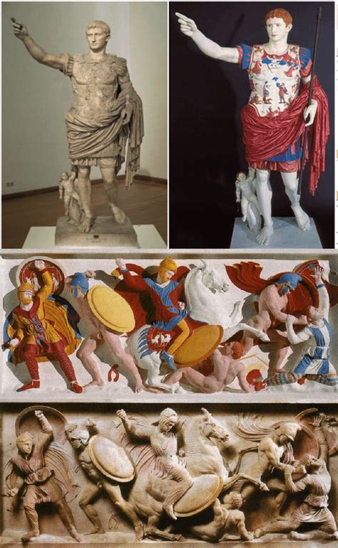 Ancient Greek And Roman Statues Were Actually Paintend With Bright Colors But The Paint Fade