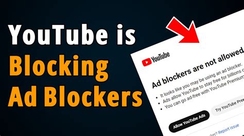 Ad Blocker Are Not Allowed On Youtube No More AdBlock YouTube