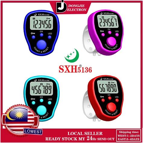 Dj Ready Stock Tasbih Digital Led Mini Finger Zikir Tally Counter