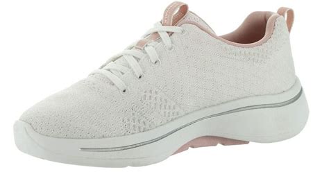 Skechers 124403 Go Walk Arch Fit Unify Sneaker In White Lyst Uk