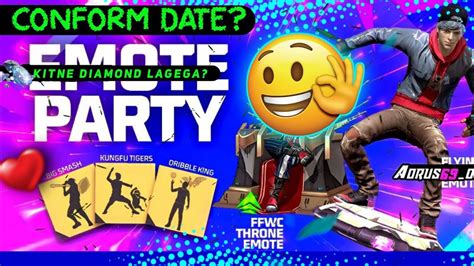 New Emote Party Event In Free Fire 2022 Flying Emote Gree Fire Emote