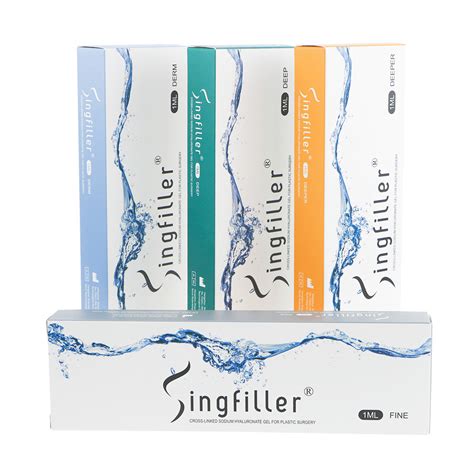 Reduce Wrinkles Singfiller Cross Linked Sodium Hyaluronate Gel With Ce