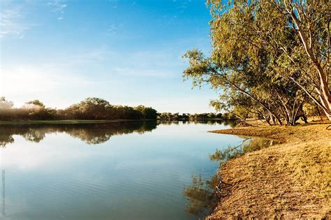 Billabong In Outback Australia By Stocksy Contributor Gillian Vann