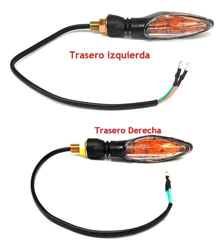 Led Direccional Trasera Izq Y Der Para Italika Original Z Meses