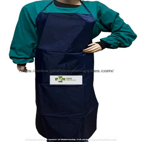 Ghs Healthcare Black Blue Heavy Duty Pvc Safety Apron For Multi