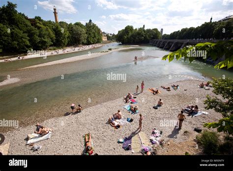 Sunbathing Isar Munich Hi Res Stock Photography And Images Alamy