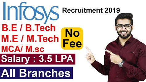 INFOSYS Recruitment 2019 Off Campus Drive Private Company JOB BE