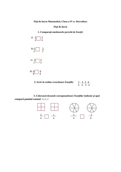 Academiaabc Fi De Lucru Matematic Clasa A Iv A Dezvoltare