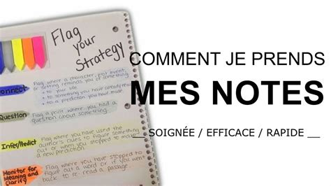 Comment Je Prends Mes Notes Conseils Efficaces Pour Prendre Des