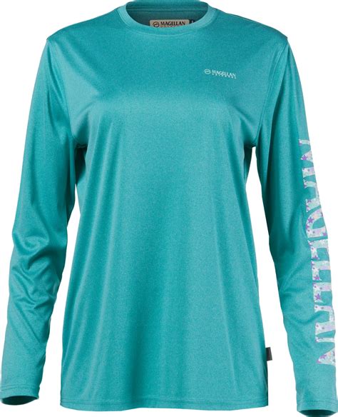 Magellan Outdoors Womens Caddo Lake Logo Crew Long Sleeve T Shirt