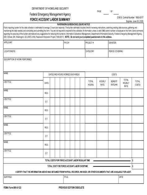 Fema Job Action Sheets