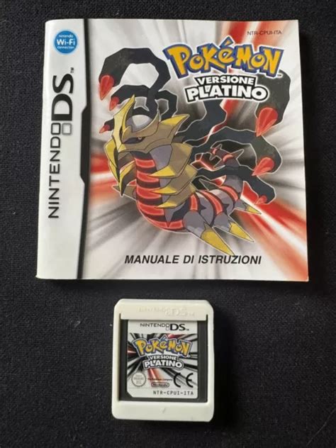 NINTENDO DS 2DS 3DS POKÉMON PLATINO PAL ITALIANO SOLO Cartuccia E